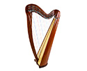 Roundback Harp - 27 String Mahogany