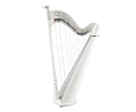 Pillar Harp - 27 String White/Silver board