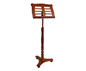 Music Stand-Wooden Low Base-Walnut