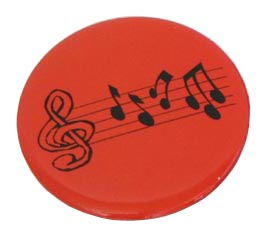 Badge-Red w/Music
