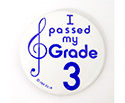 Badge 55mm I Passed My Grade 3