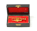 Brass Miniature In Case-Trumpet 5cm