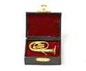 Brass Miniature In Case-Bari Horn