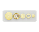 Flute Pad: Double Bladder Yellow 12.5mm