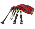 Bagpipes Set-Ebony with silver Mounts