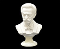 Bust 15cm-Crushed Marble J.Strauss