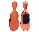 TG Polycarbonate Cello Case w/music pocket- Burnt Orange