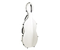 HQ Fibreglass Cello Case Deluxe-White 3/4