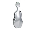 HQ Polycarbonate Cello Case-Brushed Silver 4kg