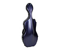 HQ Polycarbonate Cello Case-Brushed Blue 3/4