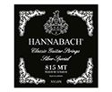 Hannabach Classical 815MT Silver Special Set - Black (Medium)