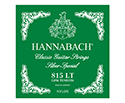 Hannabach Classical 815LT Silver Special Set - Green (Low Tension)