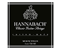 Hannabach Classical 728MT Custom Made Set - Black (Medium)