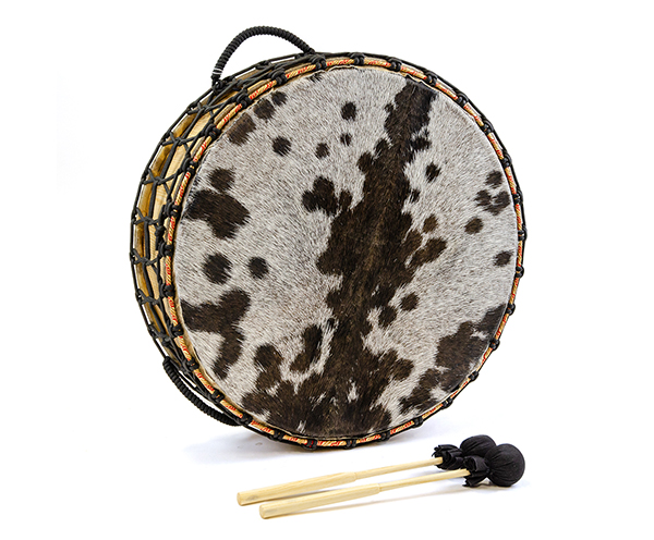 Shamanic Drum - 20in x 6in Ply Shell w/Leather Skin