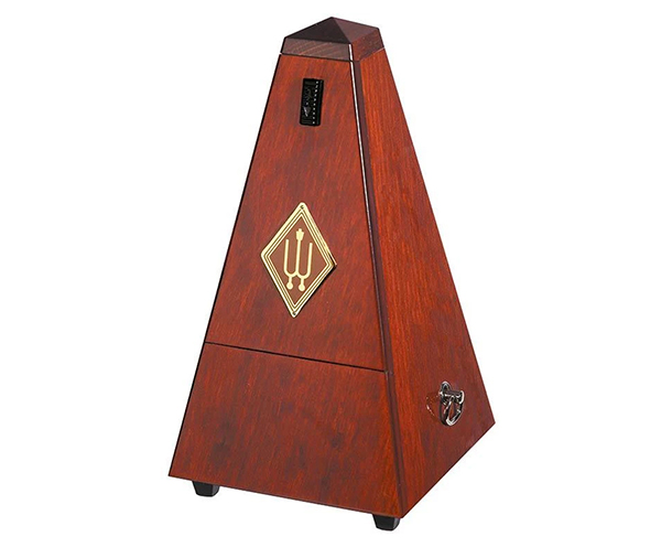 Wittner Wooden Metronome with Bell - Gloss Mahogany 811