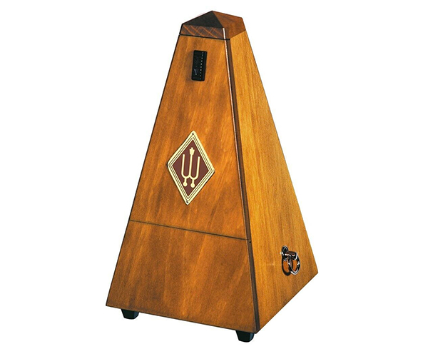 Wittner Wooden Metronome with Bell - Satin Walnut 813M