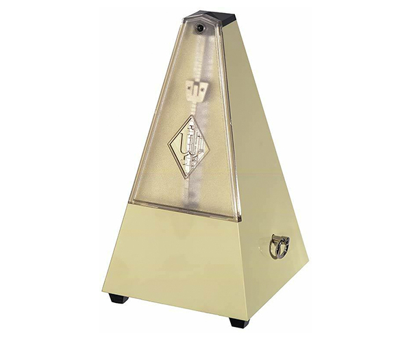 Wittner Plastic Metronome with Bell. Pyramid - Ivory 817K