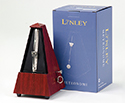 Linley Metronome-Plastic with Bell-Pyramid-Mahogany finish