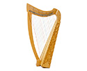 Heather Harp - 22 String Carved w/Bag