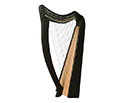 Black Harp Series - Pixie 19 String Standing w/Bag