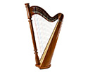 Pillar Harp - 27 String Mahogany