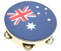 Tambourine-w/Head 8in (Aussie Flag)
