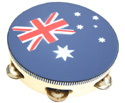 Tambourine-w/Head 10in (Aussie Flag)