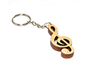 Key Chain-Wooden Clef