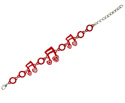 Bracelet Chain-Musical Notes Assorted Colours