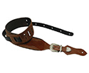 Basso Guitar Strap - Country w/buckle Brown Leather DA252